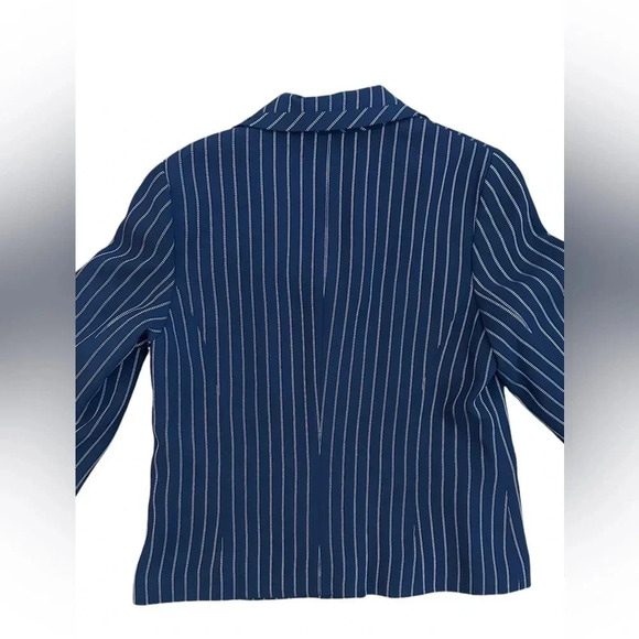 Pendleton Women's Blazer Navy Blue Pinstripe Size 6 Career Office - Picture 5 of 7